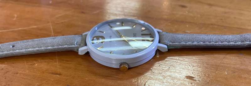 DAN-TT WRIST WATCH - LADIES / MENS Wristwatch - GREY STRAP - QUARTZ - NEW BATTERY!