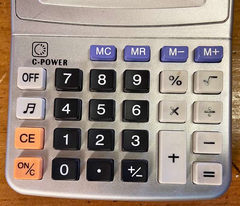 CALCULATOR ELECTRONIC GASDA DS-800A-2 - 8 DIGIT - Good working condition + NEW BATTERIES INCLUDED.