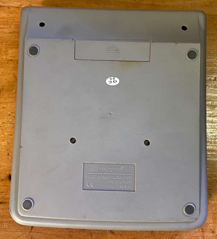 CALCULATOR ELECTRONIC PORPO YH-8012 12 DIGITS- Good working condition + NEW BATTERY INCLUDED.