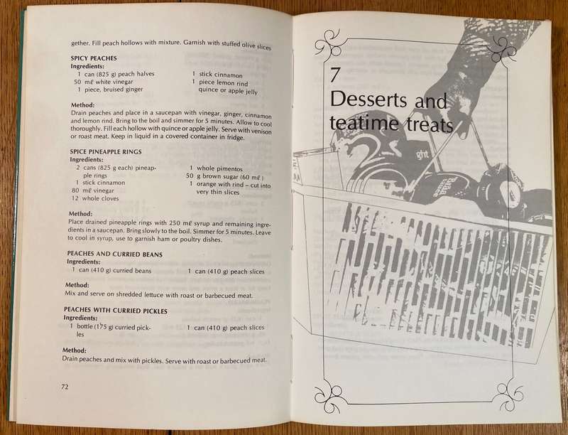 2 COOK BOOKS - CANNED CUISINE - JOEY MOSTERT (1980) AND CANNED FOOD COOKBOOK - GAILE MEREDITH (1982)