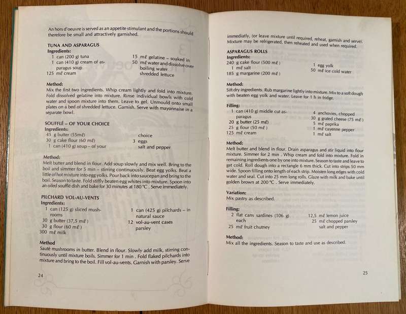 2 COOK BOOKS - CANNED CUISINE - JOEY MOSTERT (1980) AND CANNED FOOD COOKBOOK - GAILE MEREDITH (1982)