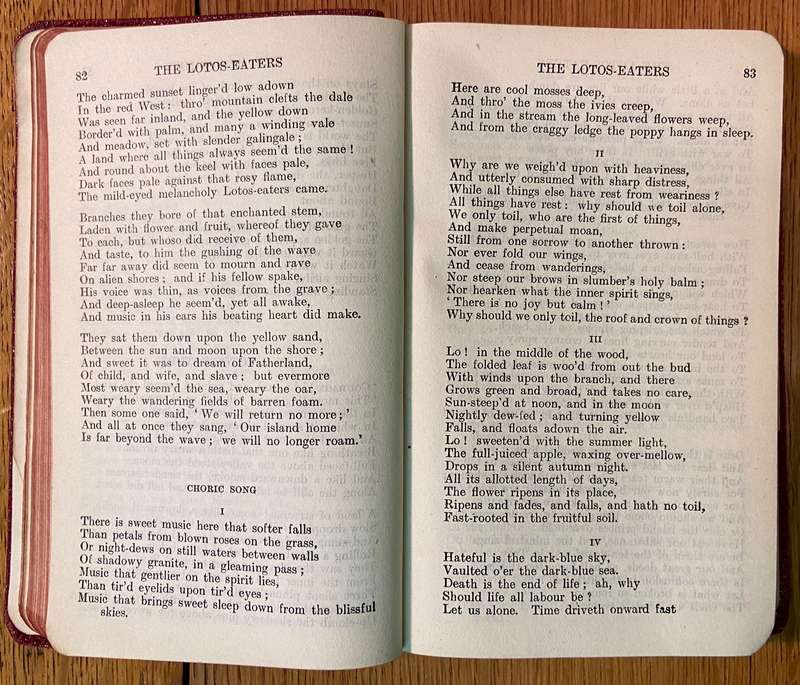 POEMS of ALFRED, LORD TENNYSON 1830-1865 INTRODUCTION BY SIR HERBERT WARREN "THE WORLD'S CLASSICS"