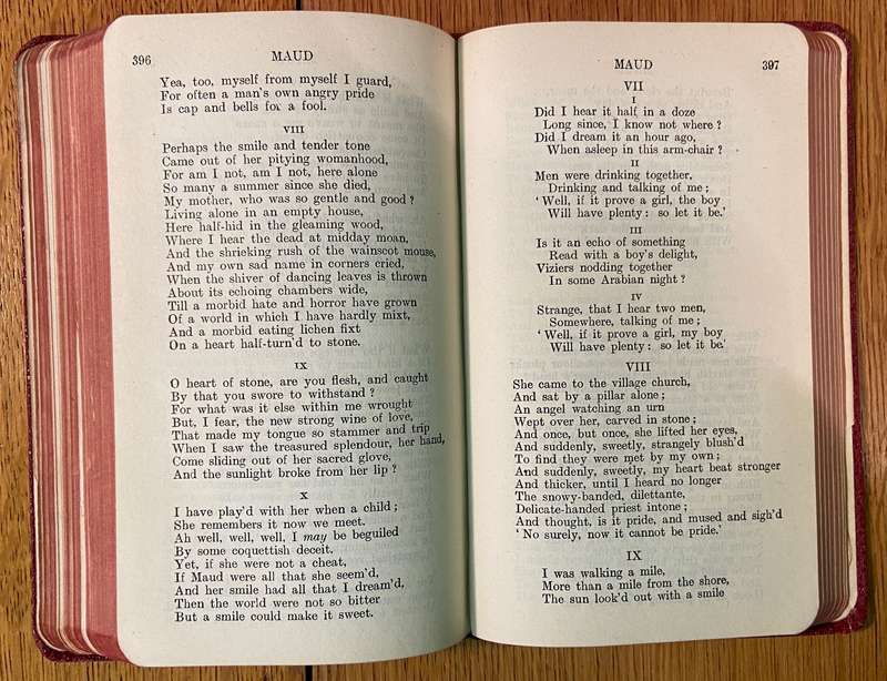 POEMS of ALFRED, LORD TENNYSON 1830-1865 INTRODUCTION BY SIR HERBERT WARREN "THE WORLD'S CLASSICS"