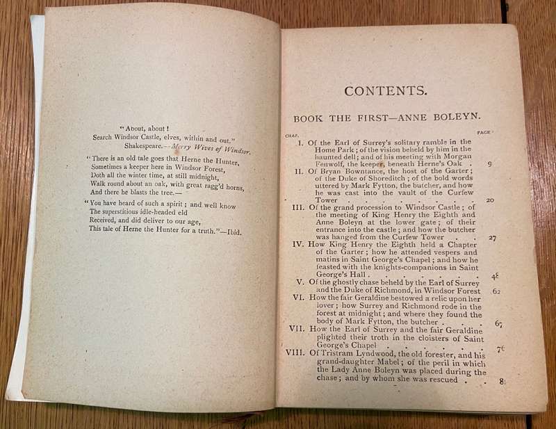 WINDSOR CASTLE by W. HARRISON AINSWORTH - COLLINS CLEAR-TYPE PRESS ANNE BOLEYN - JANE SEYMOUR