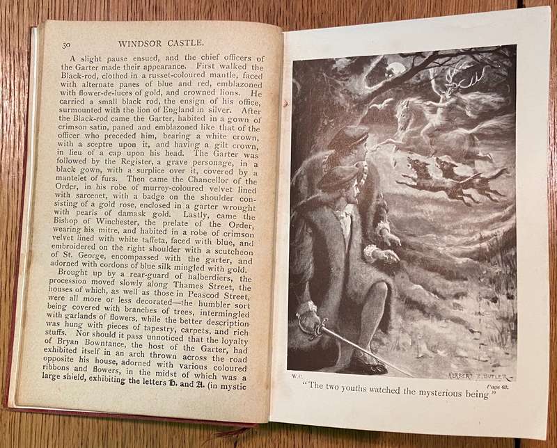 WINDSOR CASTLE by W. HARRISON AINSWORTH - COLLINS CLEAR-TYPE PRESS ANNE BOLEYN - JANE SEYMOUR
