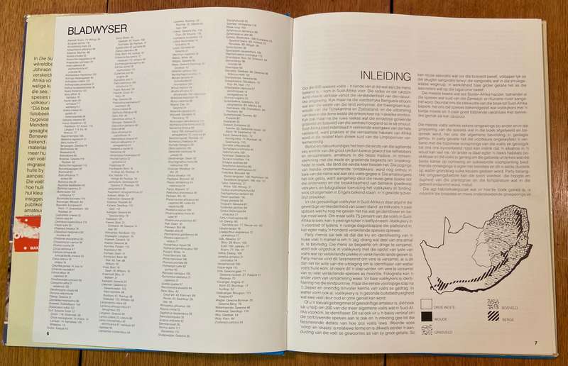 DIE SUID-AFRIKAANSE VOELGIDS - FOTO'S PETER JOHNSON - TEKS JOHN SINCLAIR en JOHN MENDELSON - 1988