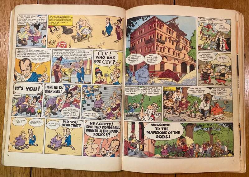 ASTERIX - THE MANSIONS OF THE GODS - GOSCINY & UNDERZO - 1978 - AN ASTERIX ADVENTURE.