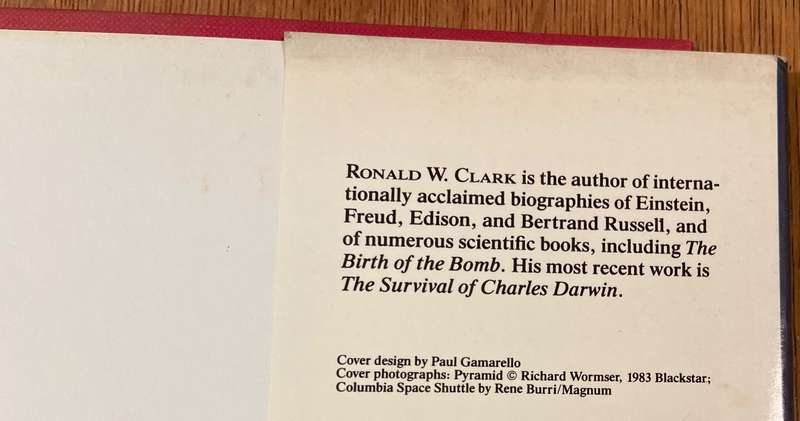WORKS OF MAN - RONALD W. CLARK - 1985 1st AMERICAN EDITION - A HISTORY OF INVENTION & ENGINEERING.