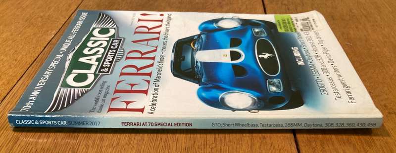 CLASSIC & SPORTS CAR - MAGAZINE - 70th ANNIVERSARY SPECIAL - UNIQUE ALL FERRARI ISSUE - 2017.