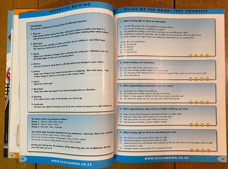 THE OFFICIAL K53 LEARNER'S & DRIVERS MANUAL - 5th EDITION - SAFEWAYS PUBLISHING.