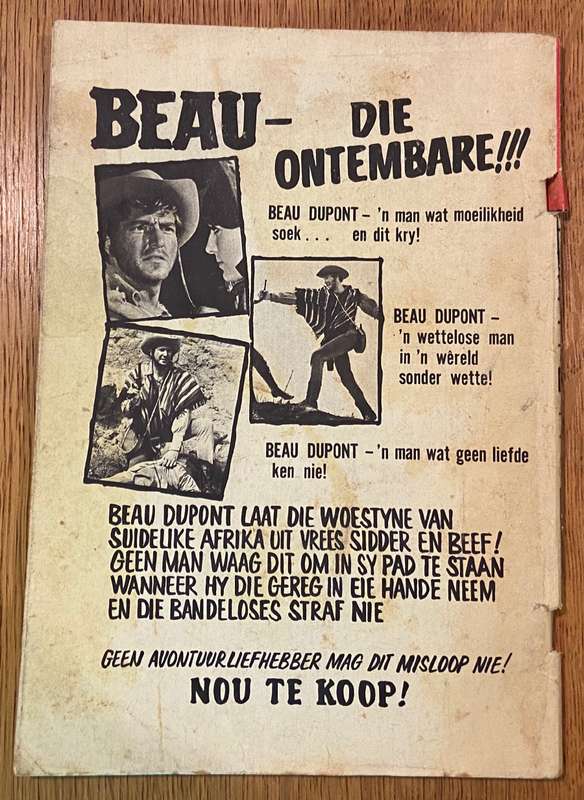 JACQUES DU PRE - KELDER VAN DIE DOOD - NO. 1 - ! RARE ! - Republikeinse Publikasies - Mobeni, Natal