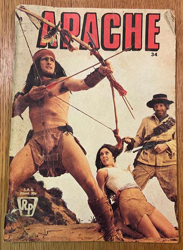 APACHE - FEATHERED DEATH -No. 34- REPUBLICAN PUBLISHERS, NATAL - PHOTO COMIC STORY - INDIANS COWBOYS
