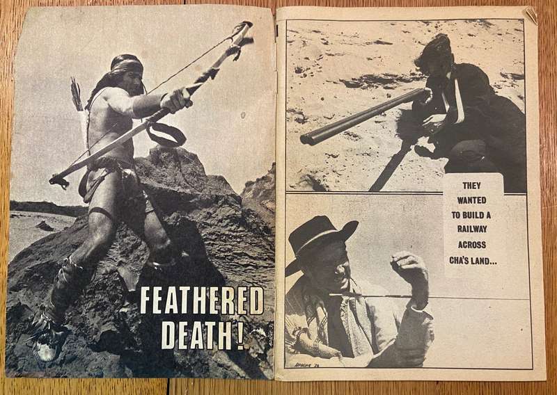 APACHE - FEATHERED DEATH -No. 34- REPUBLICAN PUBLISHERS, NATAL - PHOTO COMIC STORY - INDIANS COWBOYS