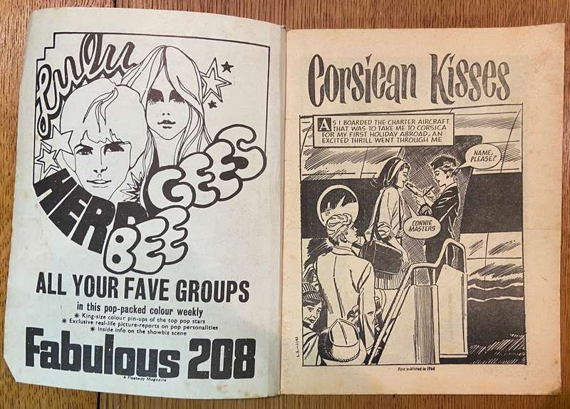 LOVE STORY PICTURE LIBRARY - No. 1143 - CORSICAN KISSES - CNA - NORTHERN CAPE PRINTERS.