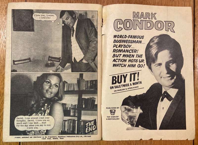 LOUISE - I MUST CONQUER - No. 44 - REPUBLICAN Publications - Natal - COMIC PHOTO STORY