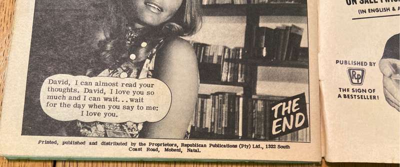 LOUISE - I MUST CONQUER - No. 44 - REPUBLICAN Publications - Natal - COMIC PHOTO STORY