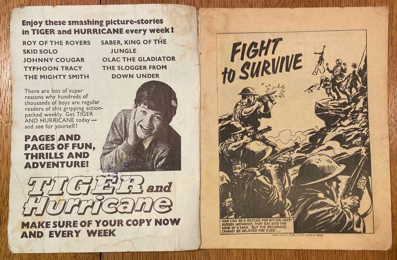 WAR PICTURE LIBRARY COMIC - No. 724 - FIGHT TO SURVIVE.