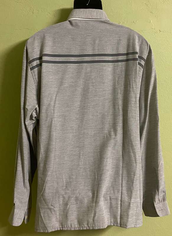 SHIRT - GREY - SMART CASUAL - FORMAL - LONG SLEEVE ITALIAN DESIGNER - ITALY - CRIVER - BRAND NEW!