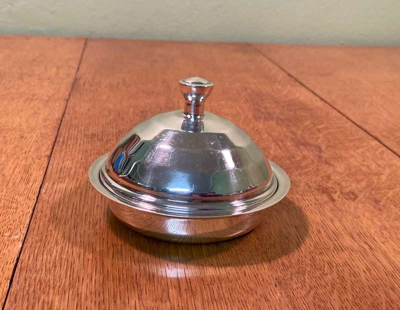 SPC Silver Plated A1 Butterdish with star liner  VINTAGE  Makers name & Symbols  lovely piece!