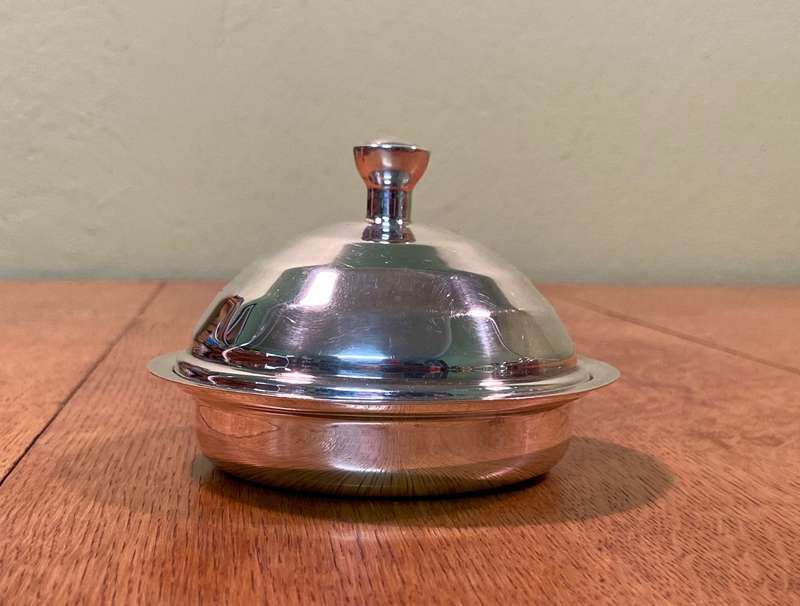 SPC Silver Plated A1 Butterdish with star liner  VINTAGE  Makers name & Symbols  lovely piece!