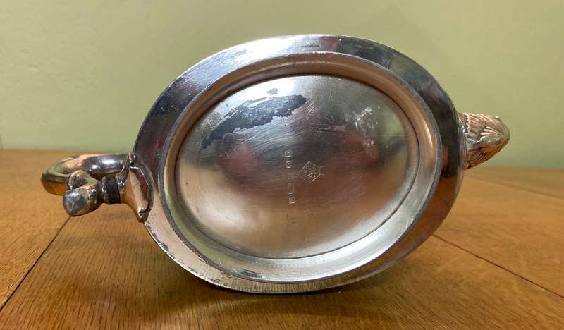 Silver Plated Victorian Teapot Large