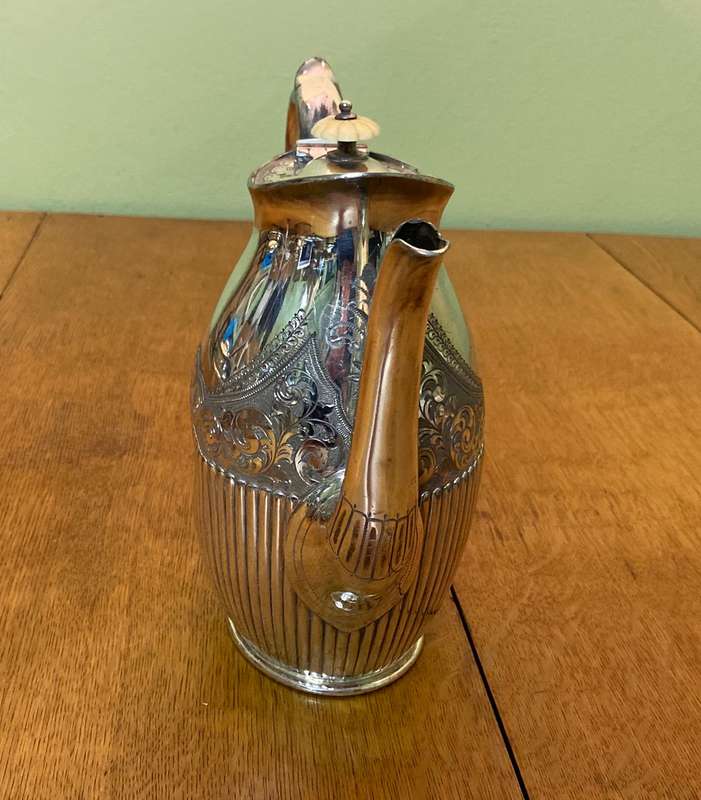 Britannia Metal Teapot Hot Water/Coffee Pot Large Sheffield, England