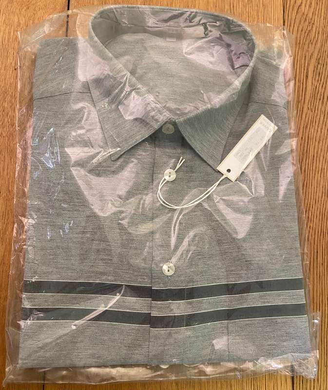 SHIRT - GREY - SMART CASUAL - FORMAL - LONG SLEEVE ITALIAN DESIGNER - ITALY - CRIVER - BRAND NEW!