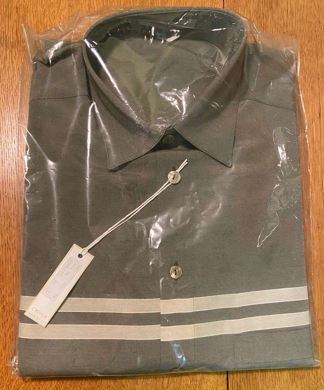 SHIRT - GREY GREEN - SMART CASUAL - FORMAL - LONG SLEEVE ITALIAN DESIGNER - ITALY CRIVER BRAND NEW!