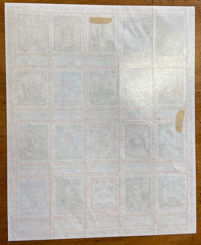 CHRISTMAS STAMPS SHEET GOLDEN JUBILEE 1929-79 RSA KERSFEES PREVENT TB in CHILDREN 20c CINDERELLAS