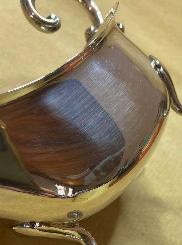 GRAVY / SAUCE BOAT STERLING SILVER BIRMINGHAM ENGLAND WILLIAM ADAMS  1911/2 115.5g Read notes.......