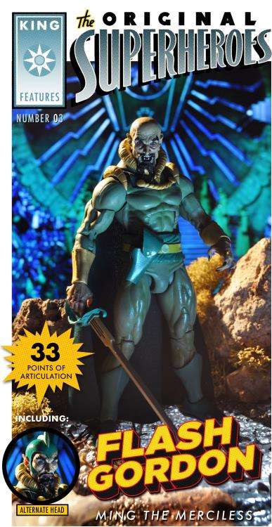 King Features The Original Superheroes Series Ming the Merciless Mint on Card