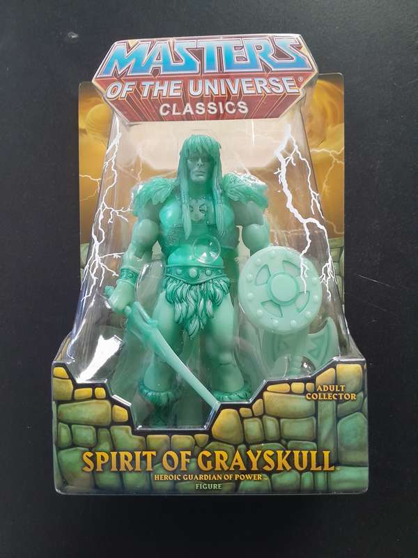 Masters of the Universe Classics Spirit of Grayskull Mint on Card
