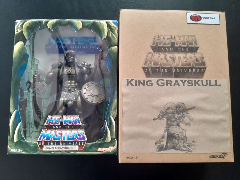 Customized Masters of the Universe Classics Bronze King Grayskull Neatly Displayed in a Box
