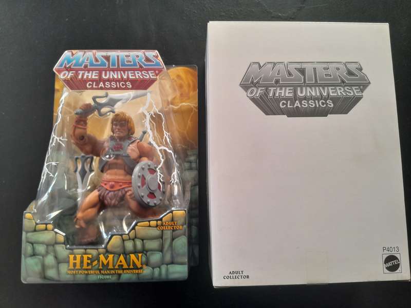 Masters of the Universe Classics He-man 1st Edition Mint on Card with free Clamshell