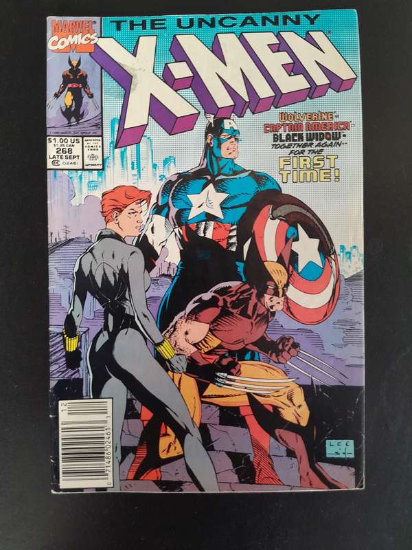 The Uncanny X-men Issue # 268 Newsstand Edition - Wolverine, Captain America & Black Widow together