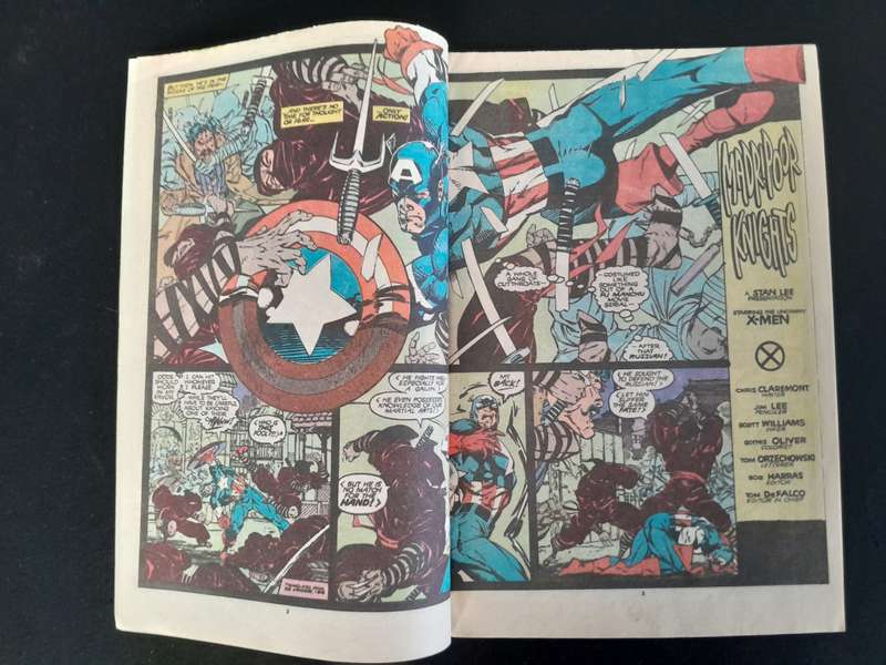 The Uncanny X-men Issue # 268 Newsstand Edition - Wolverine, Captain America & Black Widow together