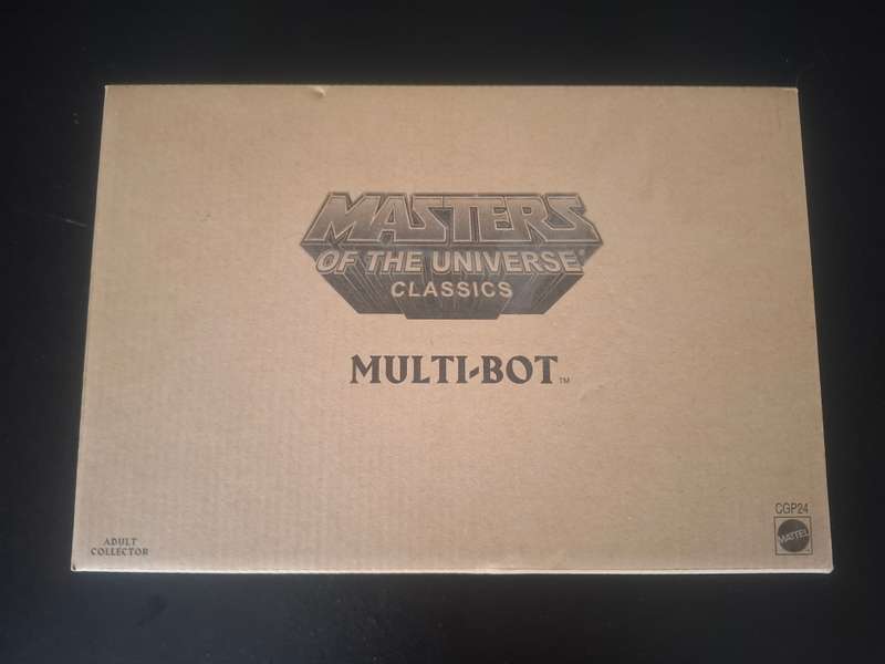 Masters of the Universe Classics Multi-Bot Mint on Card figure with Original Brown Mailer Box