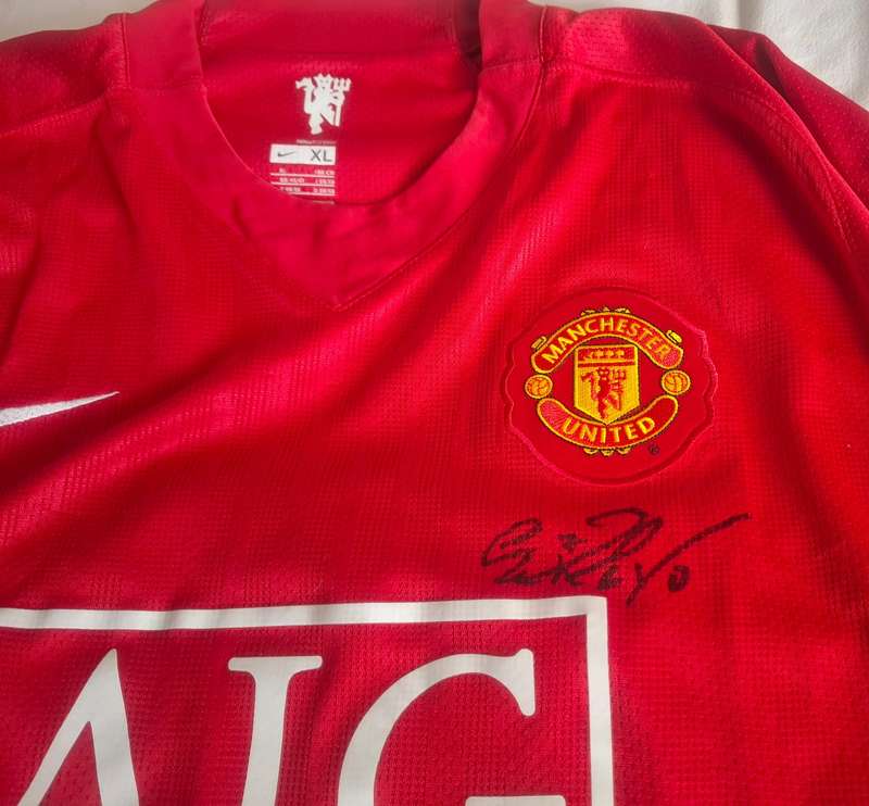 2008 Manchester United Cristiano Ronaldo Signed Champions League Champions Shirt