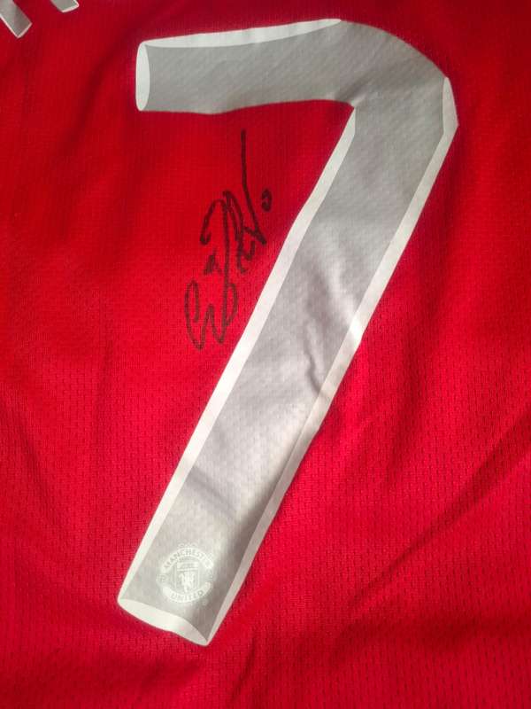 2008 Manchester United Cristiano Ronaldo Signed Champions League Champions Shirt