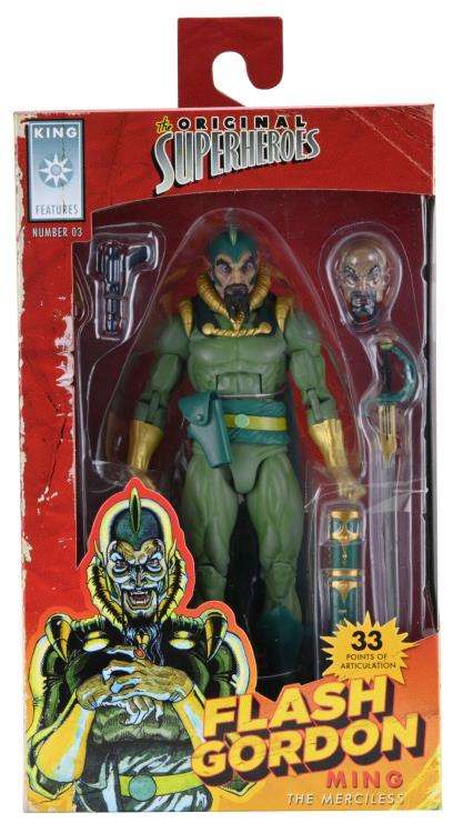 King Features The Original Superheroes Series Ming the Merciless Mint on Card