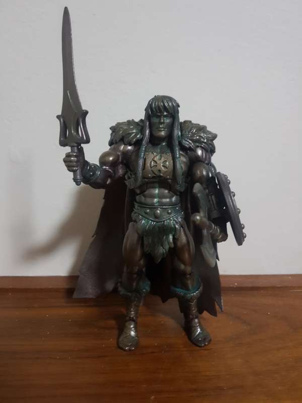 Customized Masters of the Universe Classics Bronze King Grayskull Neatly Displayed in a Box