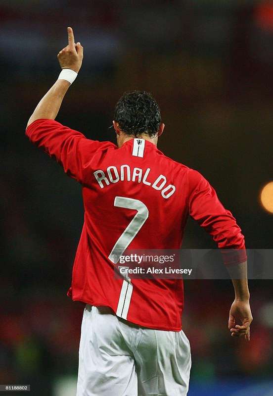 2008 Manchester United Cristiano Ronaldo Signed Champions League Champions Shirt
