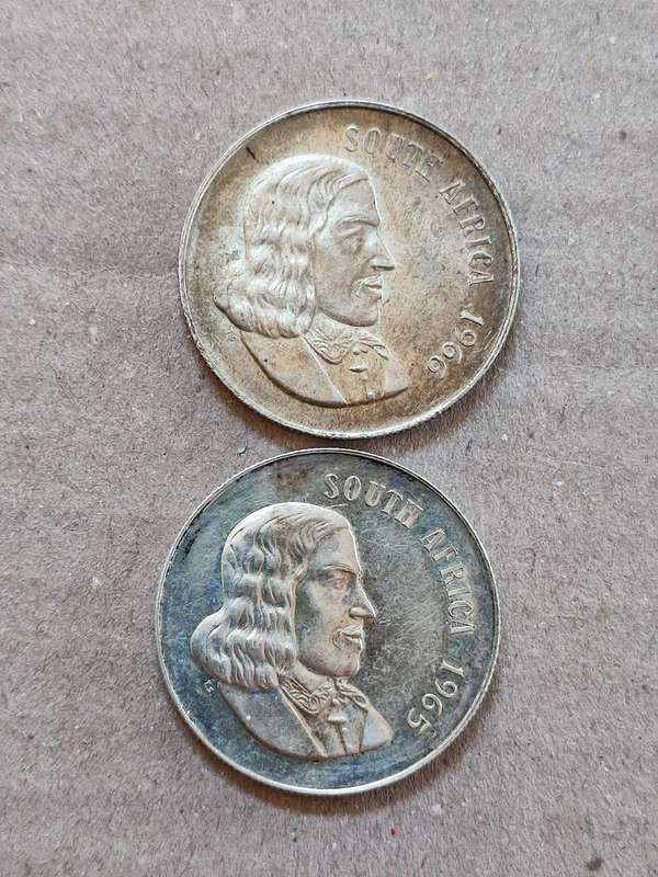 1965 and 1966 Silver R1 Eng. (2 coins)