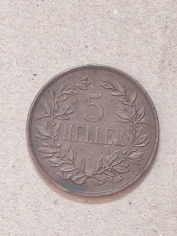 1908 DEUTSCH OSTAFRIKA 5 HELLER