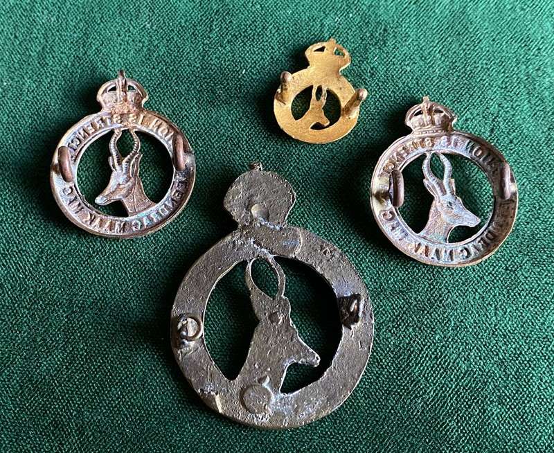 UNION DEFENCE FORCE-GENERAL SERVICE BRASS CAP, COLLARS AND MESS DRESS  COLLARS-WORN 1942-1945-LUGS C