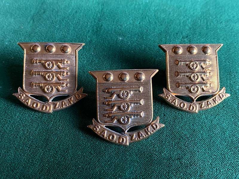 SA ORDNANCE CORPS CAP AND COLLARS-WORN 1923-1926- Z TYPE -LUGS COMPLETE