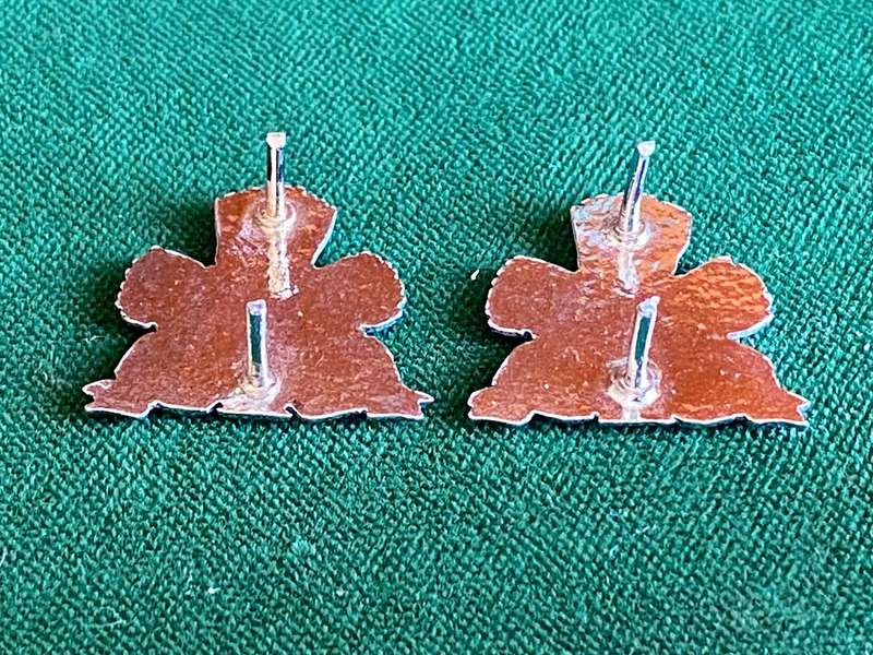 SPECIAL SERVICE BATTALION CHROME-MESS DRESS COLLAR BADGES-PINS INTACT