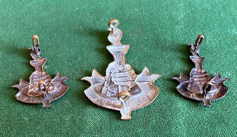 SA YOUTH TRAINING BRIGADE CAP AND COLLARS-WORN 1941-1946-LUGS INTACT