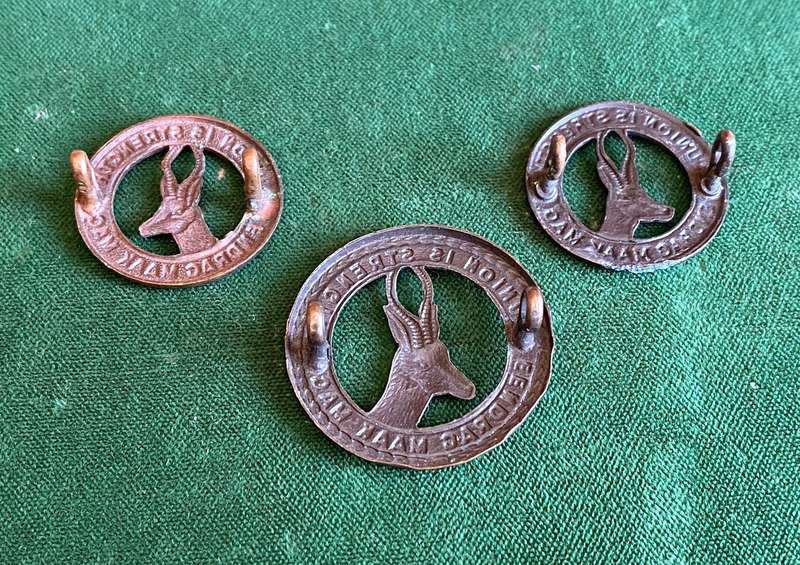 UDF GENERAL SERVICE,BLACKENED BRASS CAP AND COLLARS-WORN 1940-45-LUGS INTACT