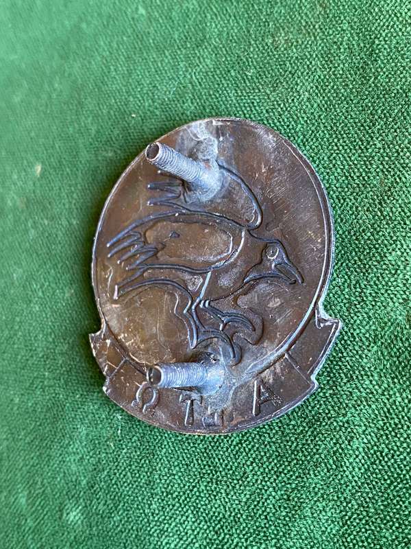 31 BATTALION (201 BAT.) CAP BADGE-APPROVED IN 1990-SIDE CAP 2ND ISSUE-LARGE-ORIGINAL- 2X SCREW LUGS